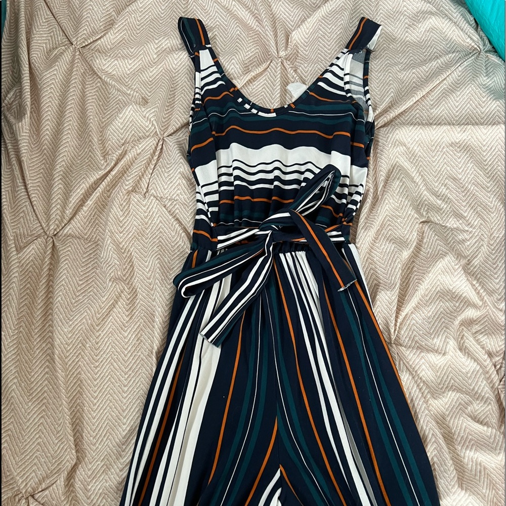 Colored Striped Women’s Pants Romper
